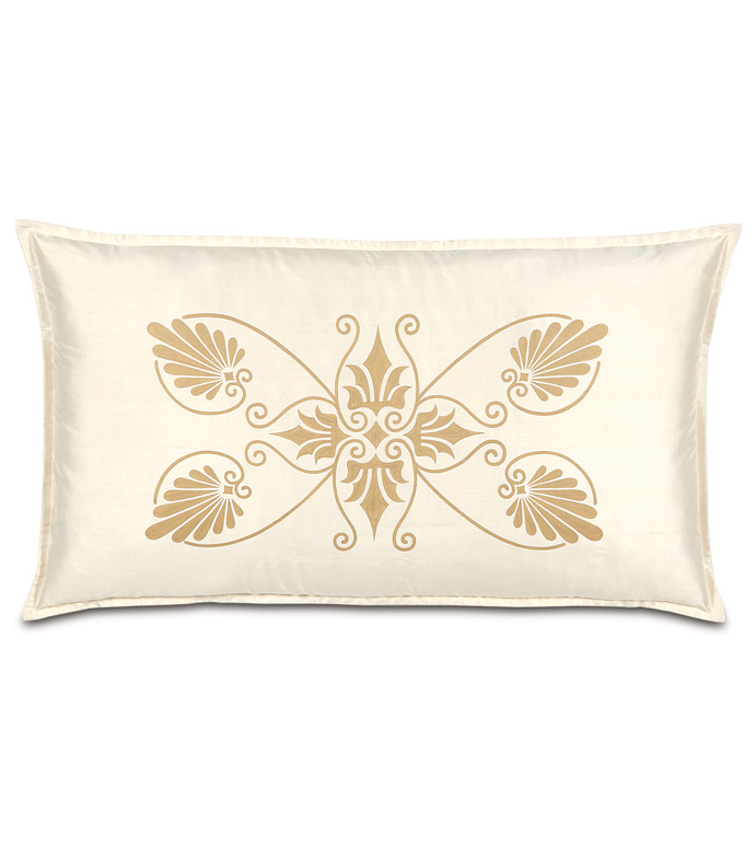 Anthemion Ivory/Gold King Sham