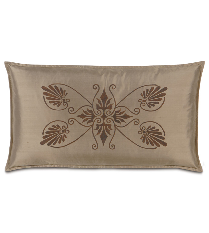 Anthemion Taupe/Brown King Sham