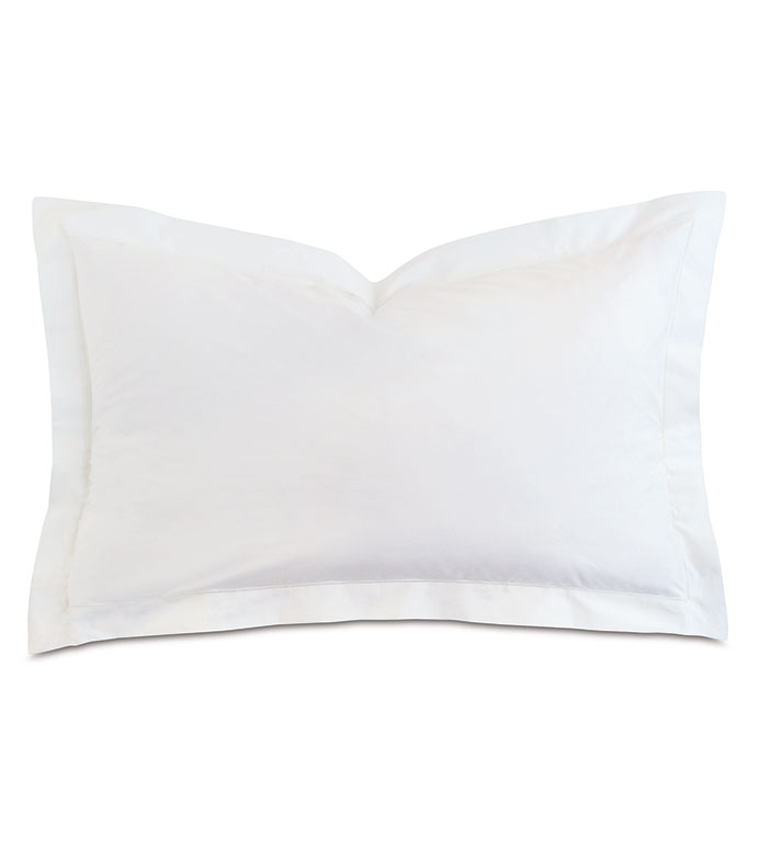 Gianna Hemstitch Euro Sham in White