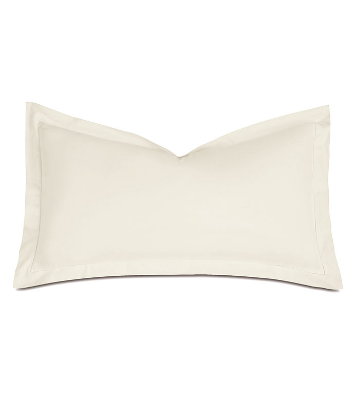 Deluca Sateen King Sham in Ivory