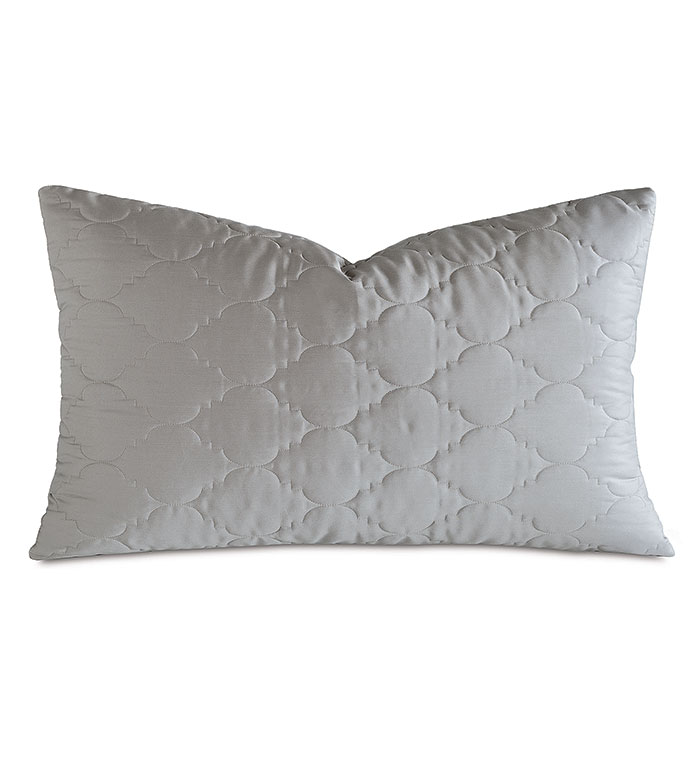 Viola Quilted King Sham in Dove