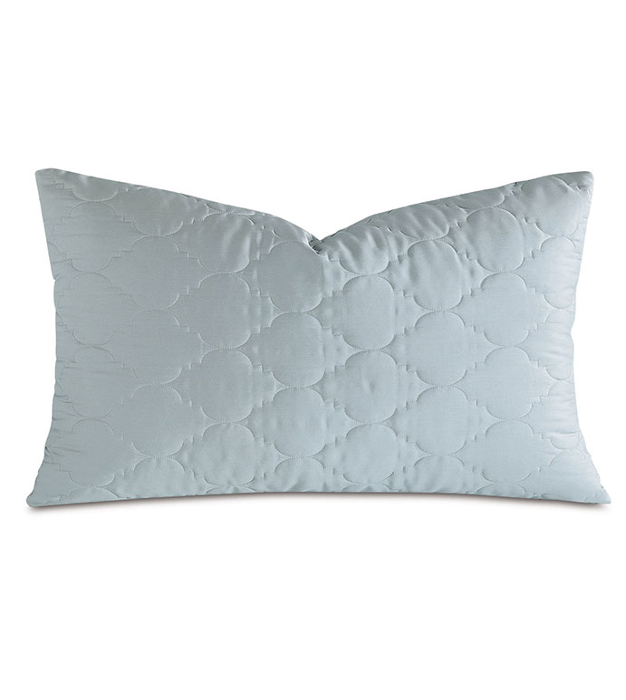 Viola Quilted King Sham in Sea