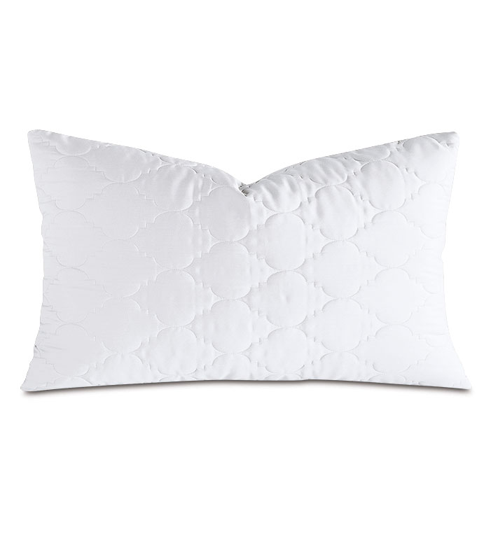 Viola Quilted King Sham in White