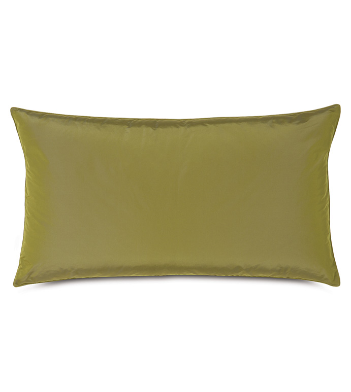 Freda Taffeta King Sham in Chartreuse