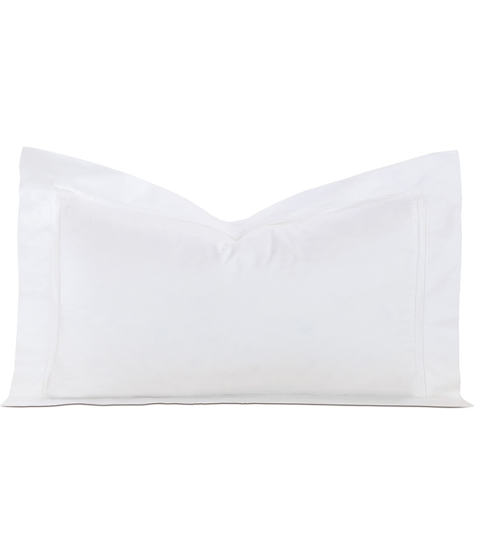 Lusso Sateen King Sham in White