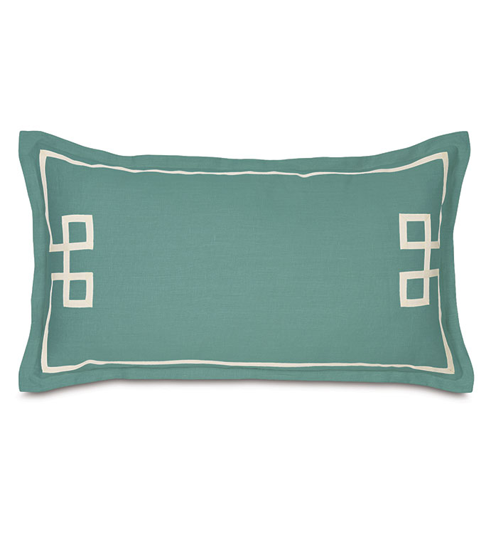 Resort Aqua Fret King Sham