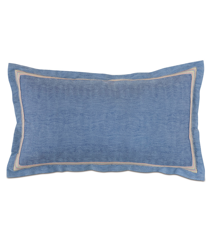 Paloma Woven King Sham In Blue