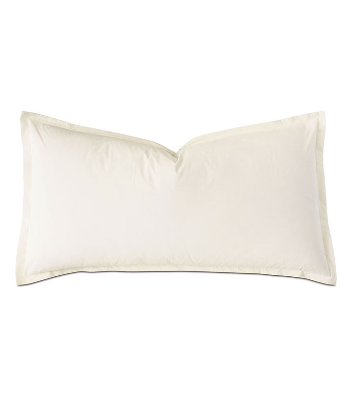 Vail Percale King Sham In Ivory