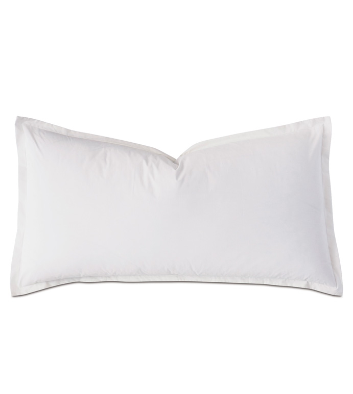 Vail Percale King Sham In White