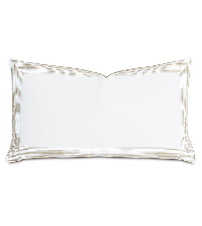 Ember Satin Stitch King Sham