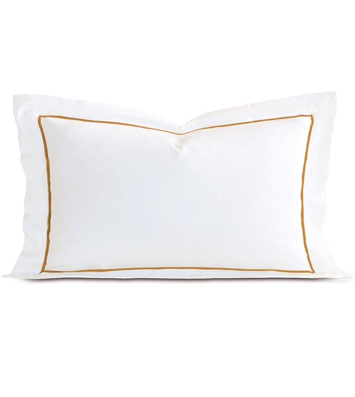 Linea White/Antique King Sham
