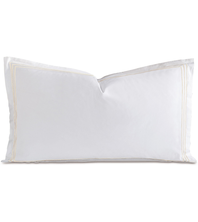 Tessa White/Creme King Sham