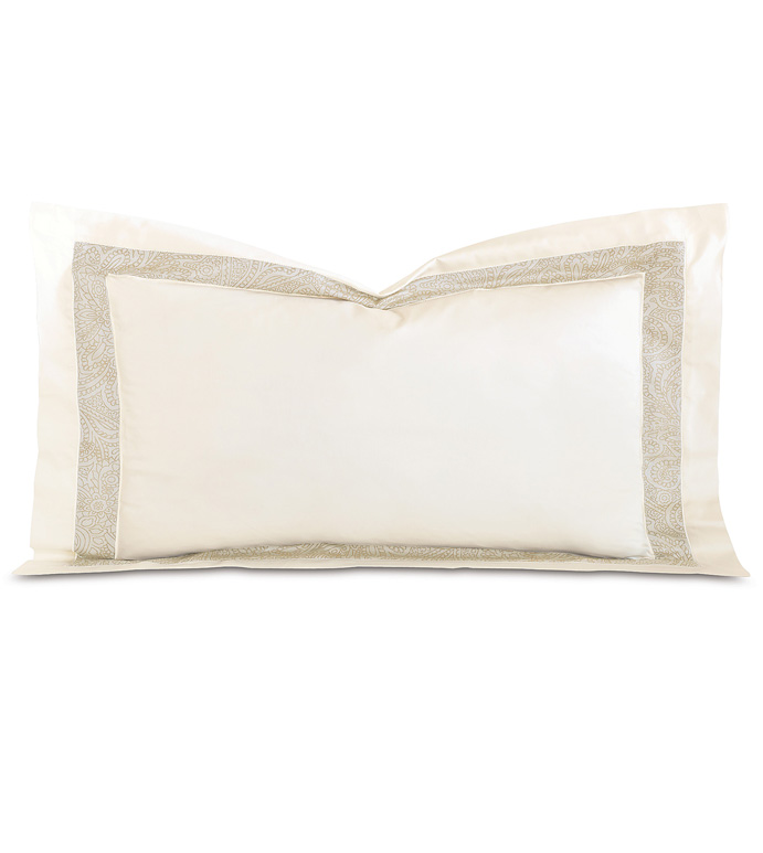 Cornice Ivory/Pearl King Sham