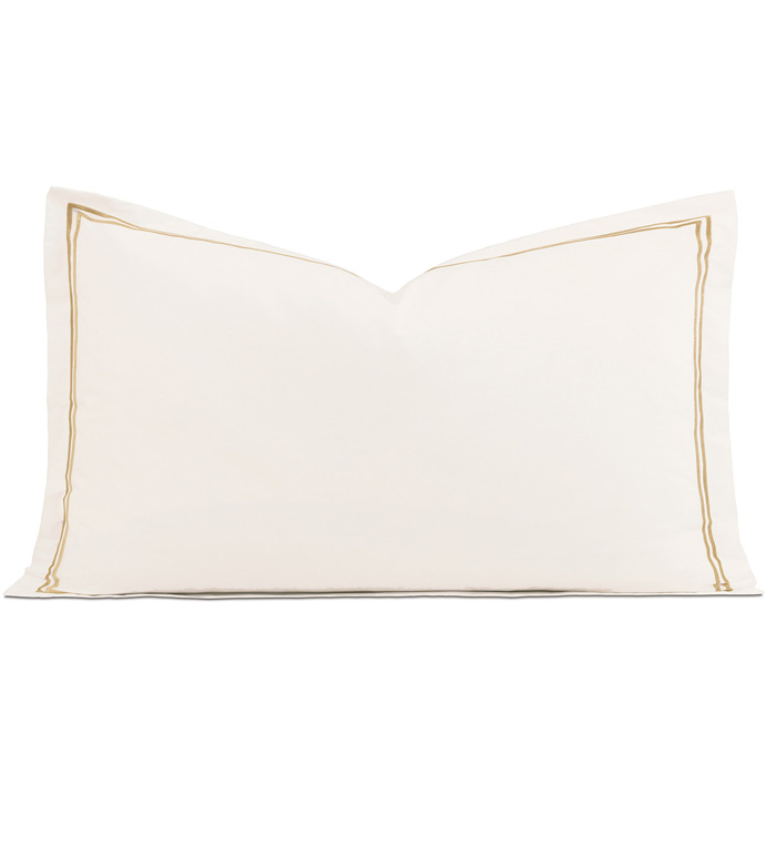 Enzo Ivory/Antique King Sham