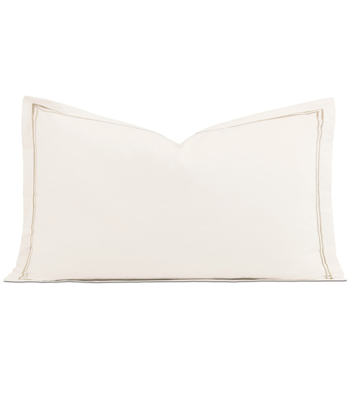 Enzo Ivory/Bisque King Sham
