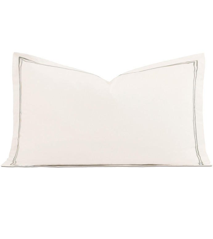 Enzo Ivory/Dove King Sham