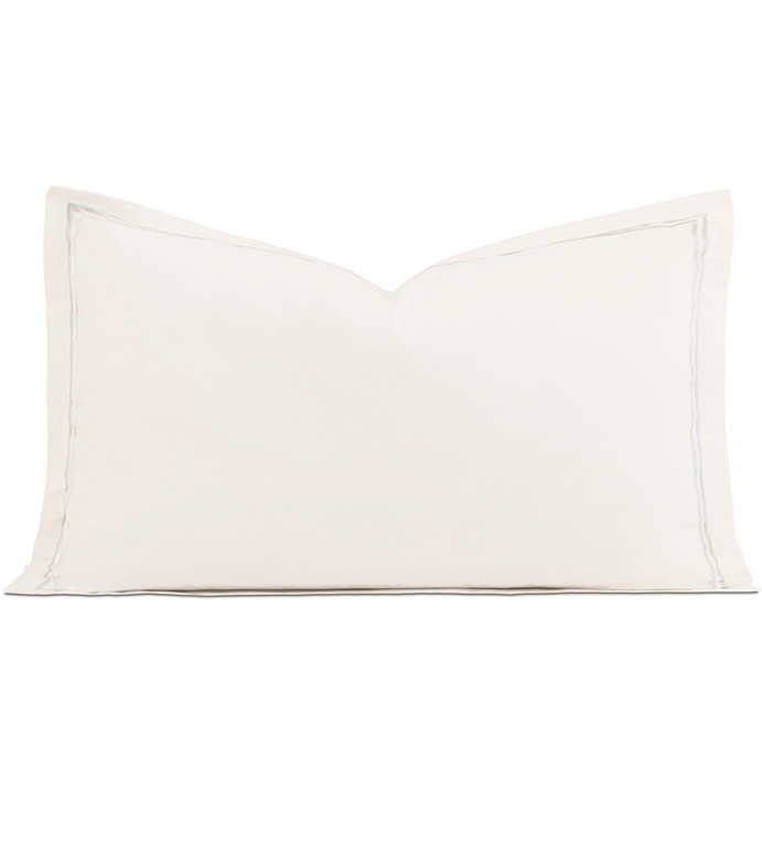 Enzo Ivory/White King Sham