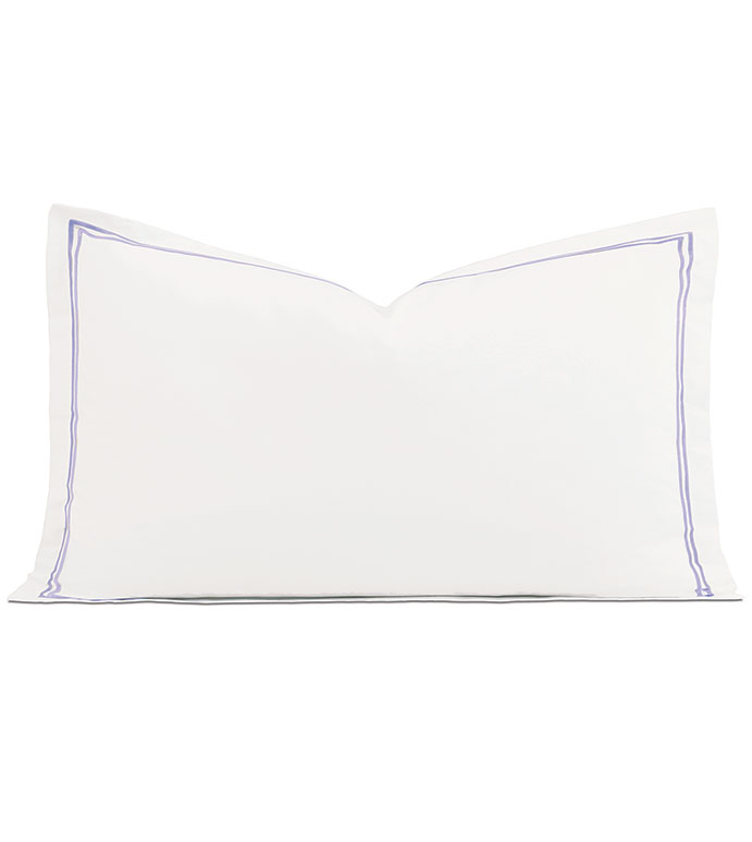 Enzo Satin Stitch King Sham In Heather