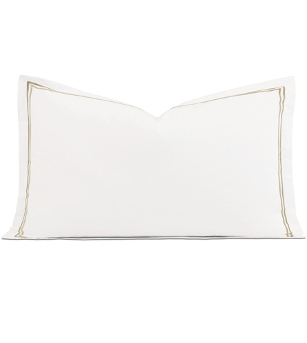 Enzo Satin Stitch King Sham in Sable