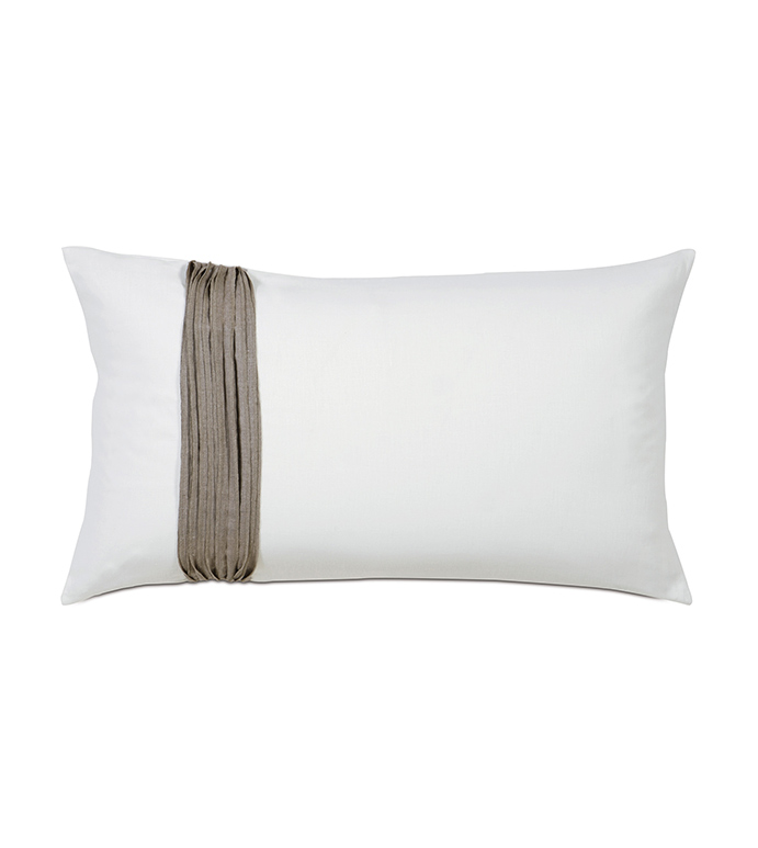 Breeze White King Sham Left