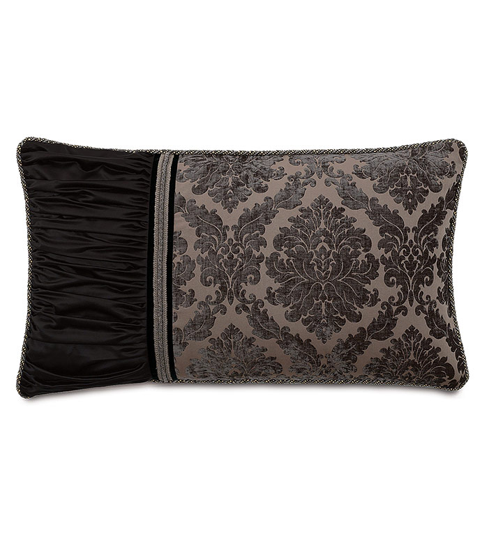 Isadora Charcoal King Sham (Left)