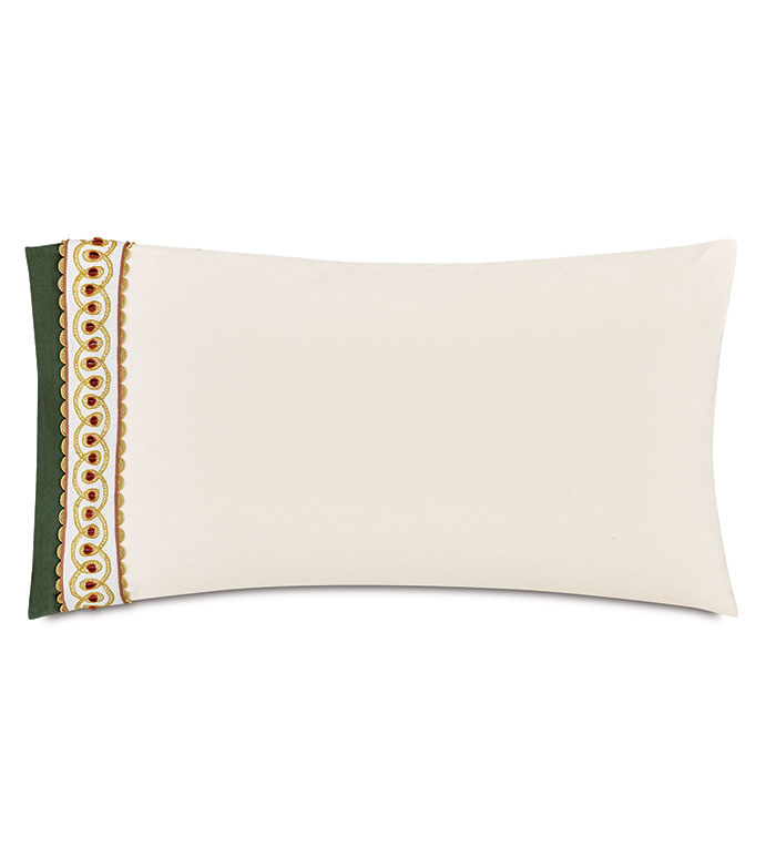 MANDERLEY BORDER CUFF KING SHAM LEFT