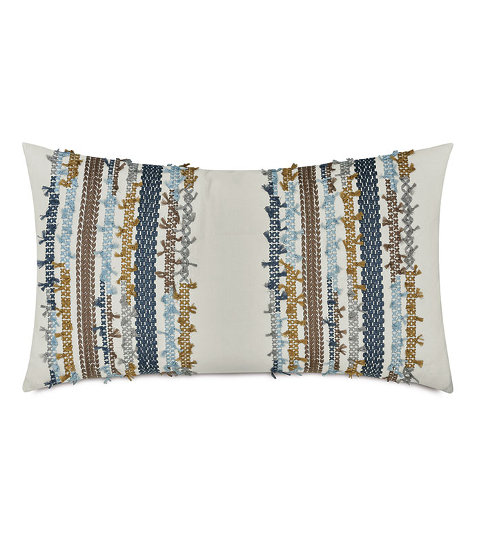DALEYZA EMBROIDERED KING SHAM LEFT