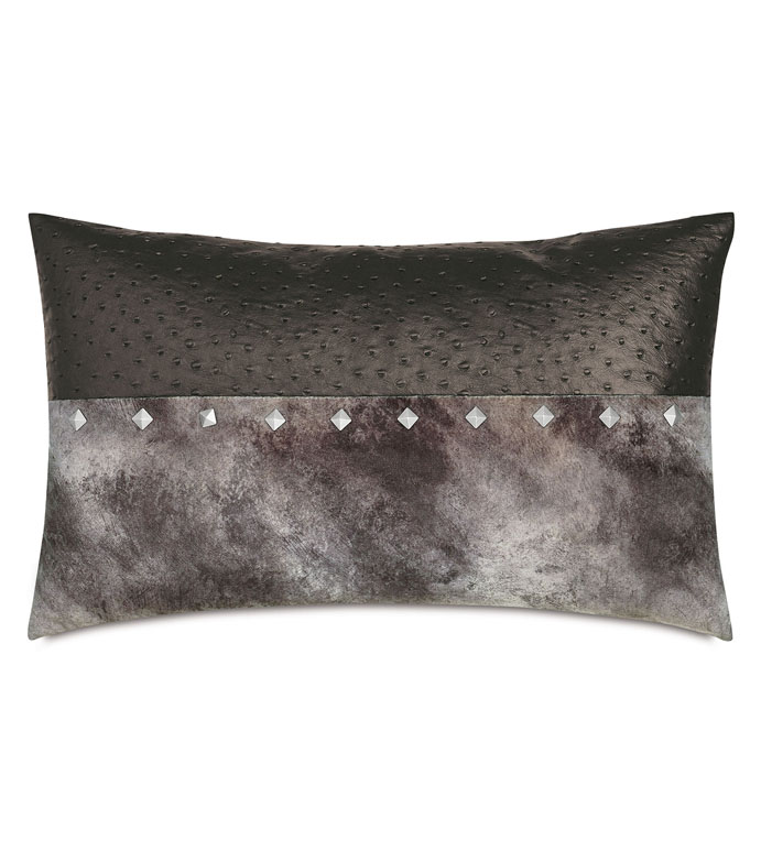 LAETITIA NAILHEAD DECORATIVE PILLOW