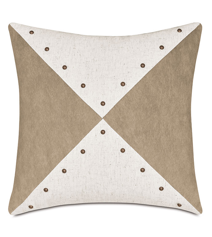 LEVI NAILHEAD DECORATIVE PILLOW