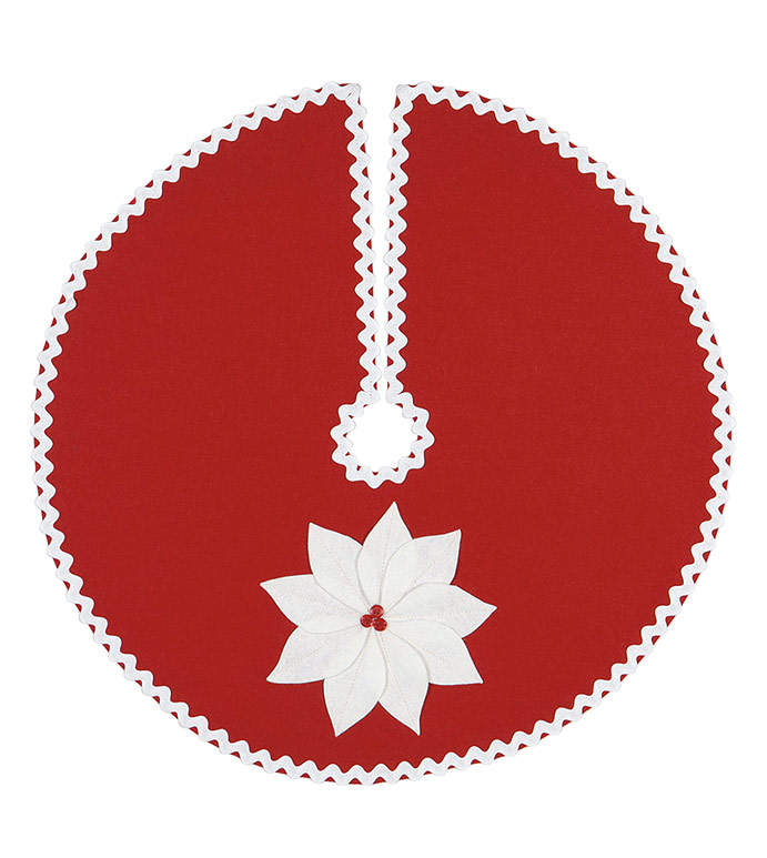 Holiday Floral Tabletop Skirt