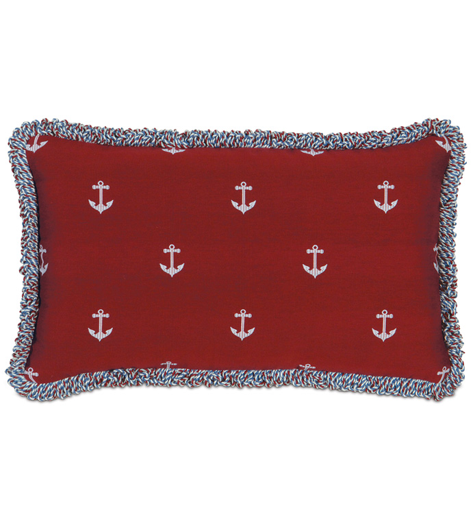 Kedge Scarlet With Loop Fringe