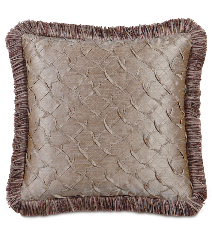 Carmo Pewter With Brush Fringe