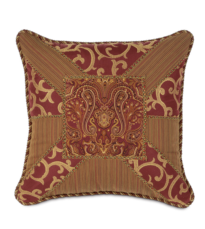 Medici Square Insert Collage Decorative Pillow