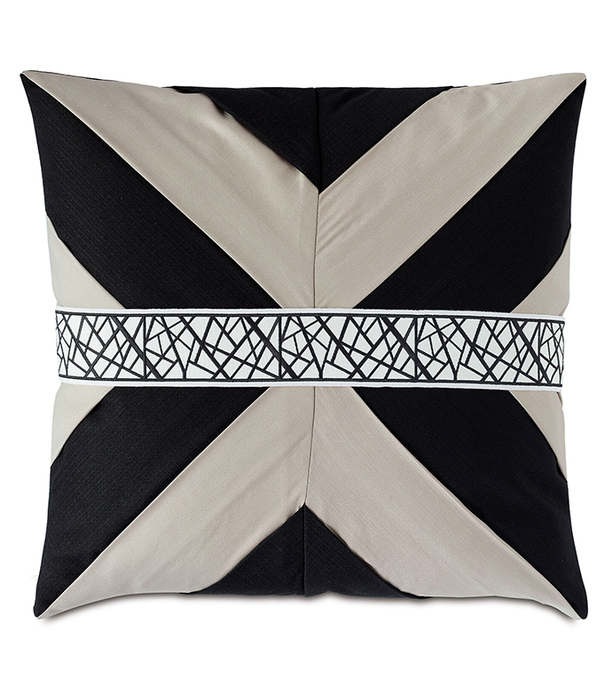 MADDOX MITERED PLEAT DECORATIVE PILLOW