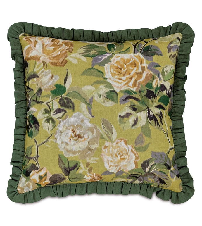 MANDERLEY RUFFLED DECORATIVE PILLOW