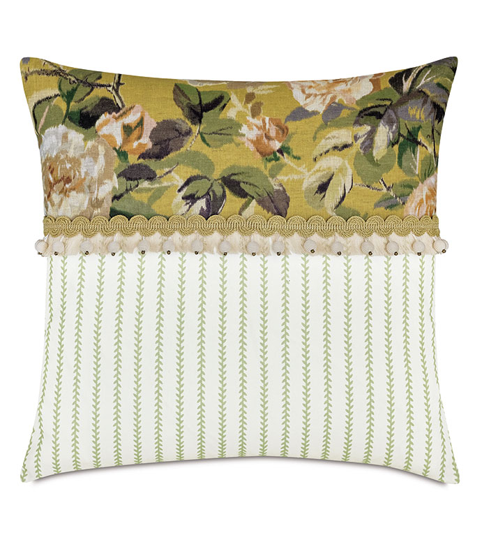 MANDERLEY PIECED DECORATIVE PILLOW