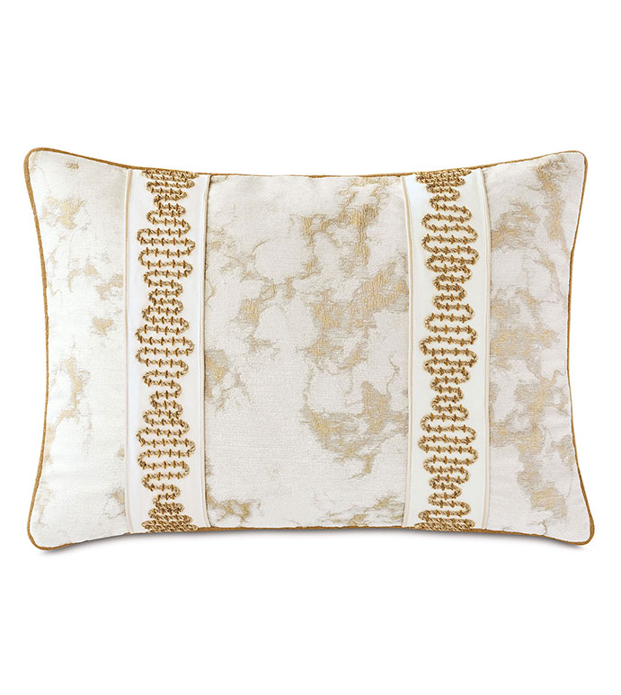 Marceau Metallic Marble Decorative Pillow