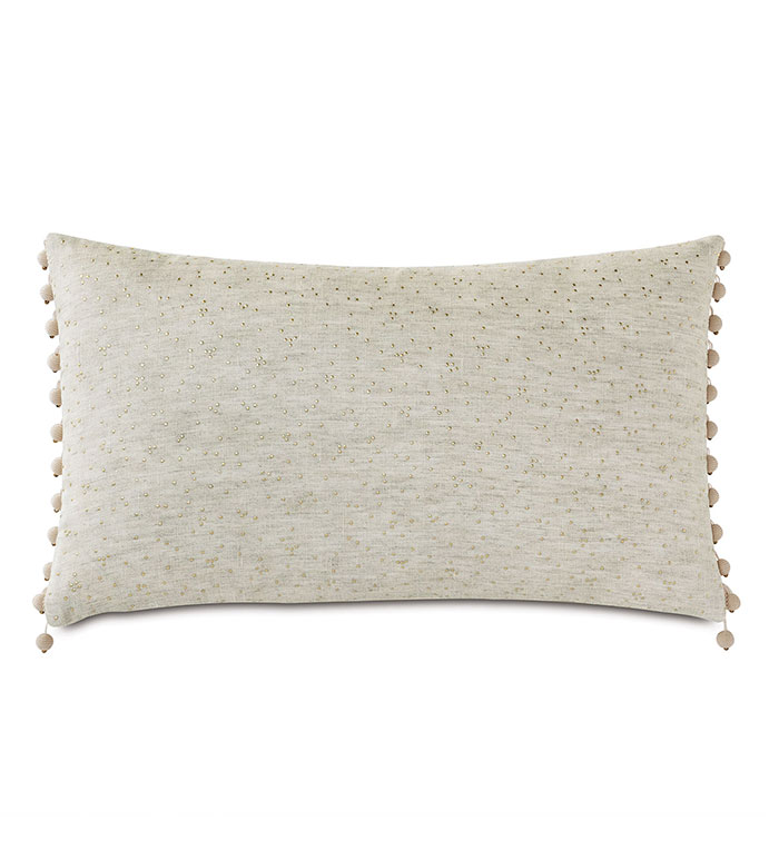 Marceau Gold Dotted Decorative Pillow