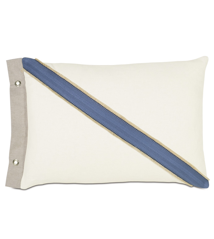 Maritime Coastal  Accent Pillow In Ivory