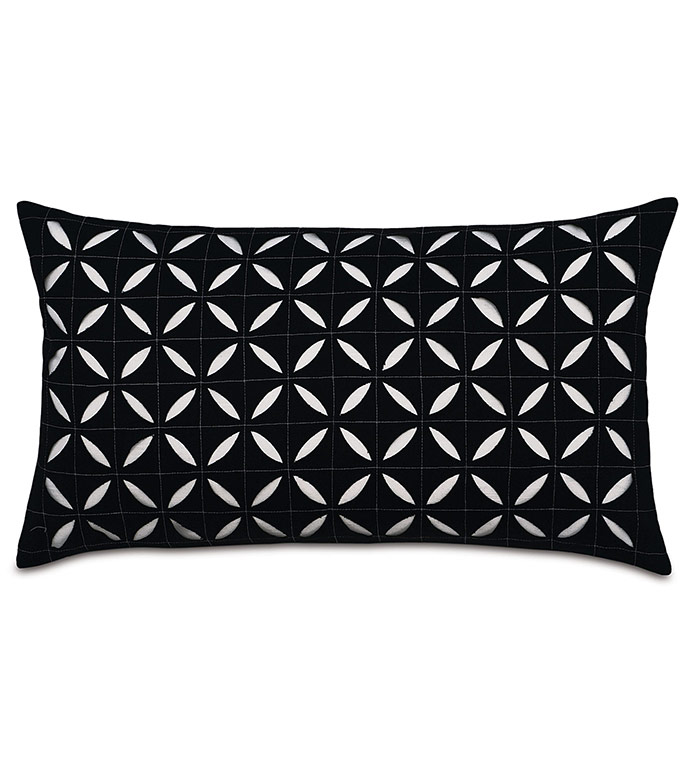 Breeze Black Grid Oblong
