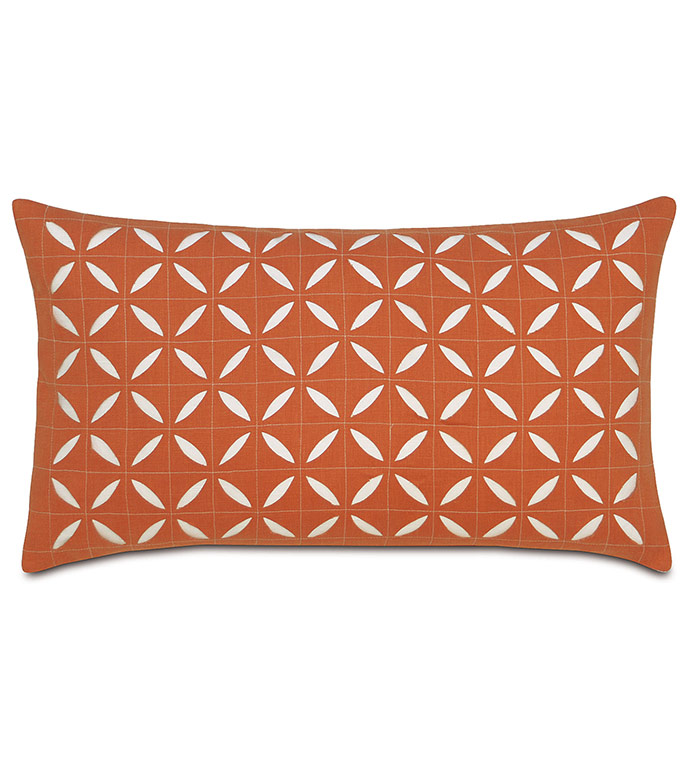 Breeze Tangerine Grid Oblong