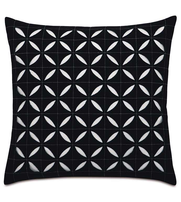 Breeze Black Grid Square