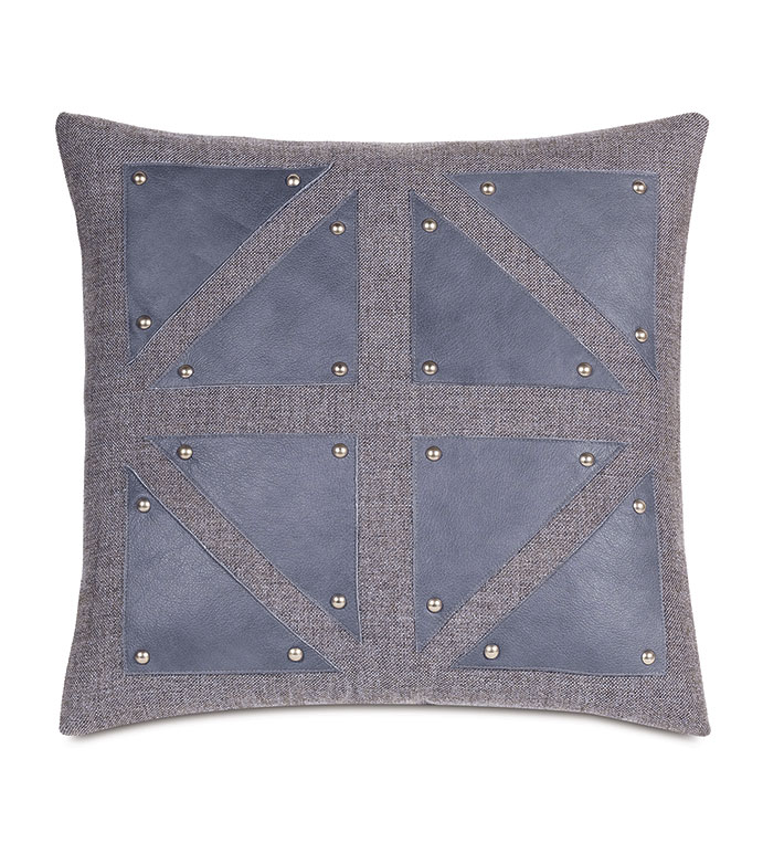 Noah Nailheads Decorative Pillow