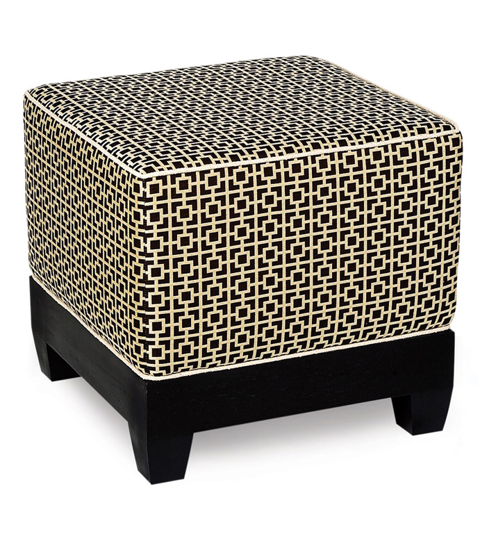 Shoji Black Cube Ottoman