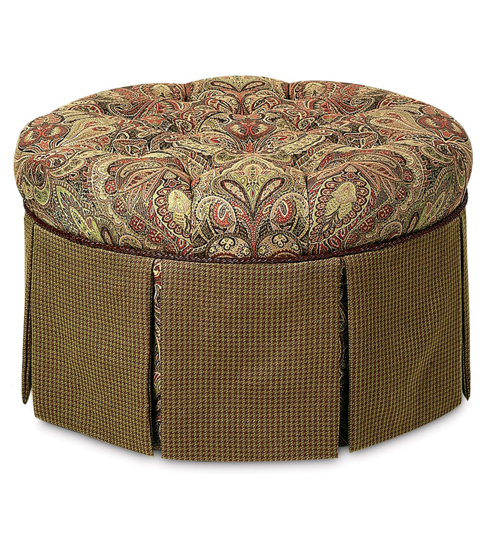 Broderick Round Ottoman