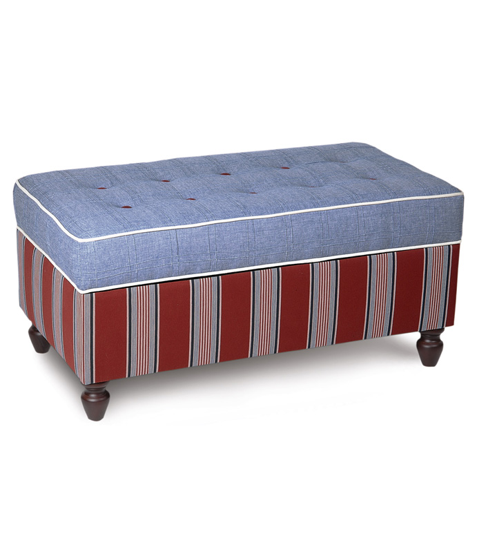 Dune Denim Storage Chest