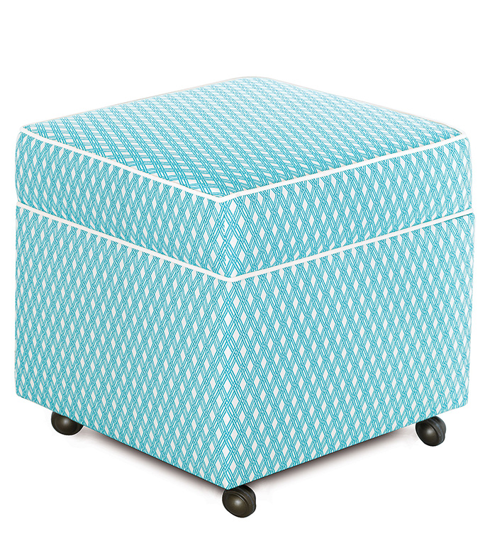 Senna Sky Storage Box Ottoman