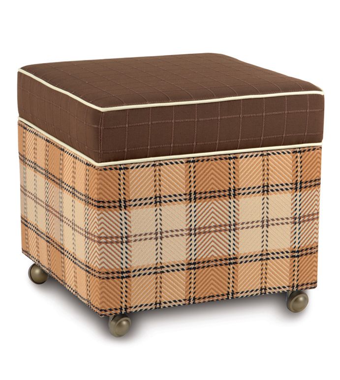 Kaboodle Saddle Storage Boxed Ottoman