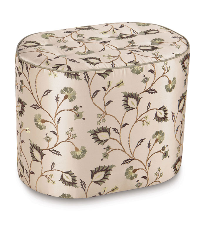 Michon Oval Tufted Ottoman