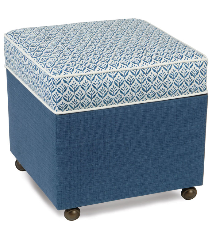 Kari Iris Storage Boxed Ottoman